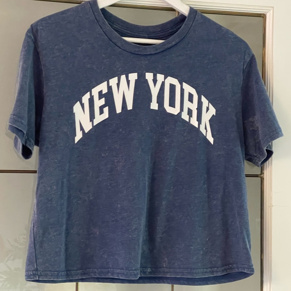 Rebellious One Blue and White Short Sleeve Tee